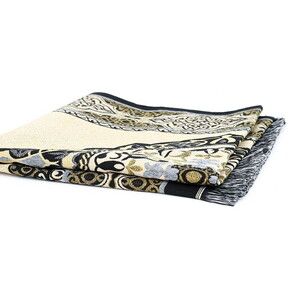  İsme Özel Hediyelik Tafta Seccade Siyah-Gold 68x110 cm - 200 gr