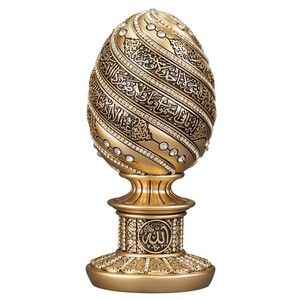 Dekoratif Kozalak Yumurta Biblo Orta Boy (18x8,5cm) Sarı 910gr