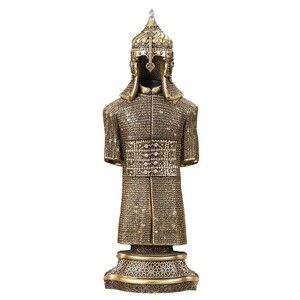 Dekoratif Zırh Biblo Orta Boy (29x10cm) Sarı 1130gr