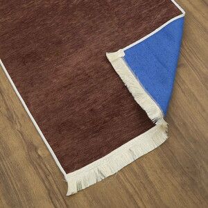  El Kuba Lüks Astarlı Biyeli Seccade Kahverengi (66X125cm) 565 gr