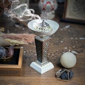 Granada - Lüks Ahşap Metalli Tütsülük & Buhurdanlık Incense and Censer bakhoor