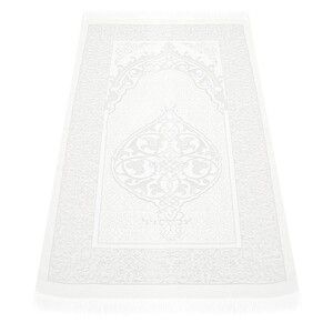  Hediyelik Kadife Kaplı Kur'an-ı Kerim (Çanta Boy), İnci Tesbih, Şal, Seccade, Pleksi, Kare Kutulu Paket