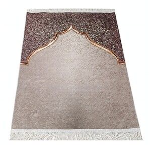  Hediyelik Namazlık Seccade Aşk Krem 65x115 cm - 320 gr