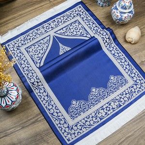  Hediyelik Rumi Desen Seccade - Lacivert 70x128 cm - 364 gr