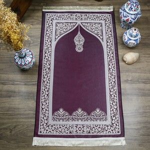  Hediyelik Rumi Desen Seccade - Mor 70x128 cm - 364 gr