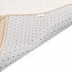  isme Özel Lüks Kadife Peluş Seccade-Krem-70 x 110 cm - 750 gr