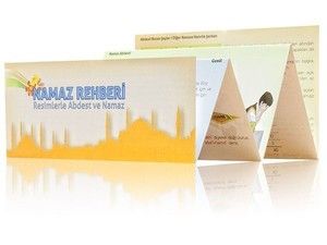  Katlanabilir Namaz Rehberi Kartelası