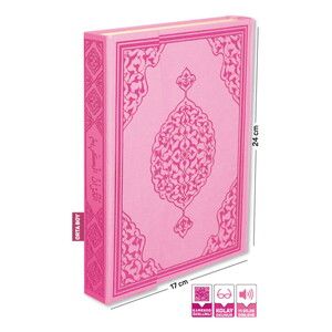 Kuranı Kerim Bilgisayar Hatlı Orta Boy  ( 17 x 24cm, 1085gr)-Pembe