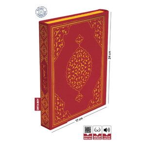 Kuranı Kerim Bilgisayar Hatlı Orta Boy  ( 17 x 24cm, 1085gr)-Bordo