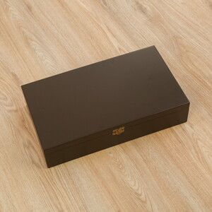  Lüks Ahşap Kutulu Seccade Seti Kahverengi (37*20*8 cm,1.725 gr)