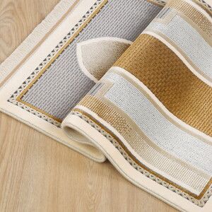  Lüks Kadife  Halı Tipi  Akasya  Çocuk Seccade - Gri( 40*72 cm)