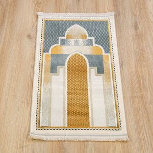 Lüks Kadife  Halı Tipi  Akasya  Çocuk Seccade - Mavi( 40*72 cm)