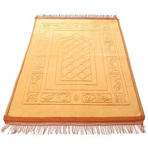 Lüks Kadife Peluş Seccade Gold 70 x 110 cm - 750 gr