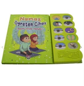 Namaz Öğreten Cihaz Resimli Kitap Seti Yeşil-64 Sayfa