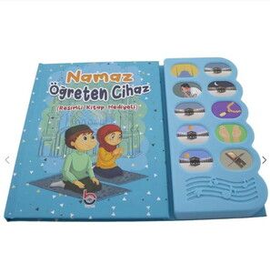 Namaz Öğreten Cihaz Resimli Kitap Seti Mavi -64 Sayfa