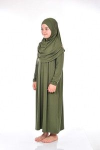 Namaz Elbisesi Çocuk Yeşil