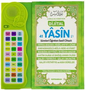 Sesli Yasini Şerif Ögreten Cihaz Sesli Yasin Kitaplı Yeşil