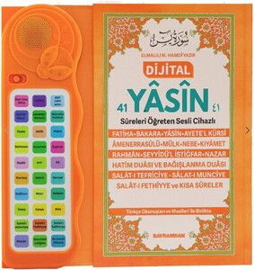 Sesli Yasini Şerif Ögreten Cihaz Sesli Yasin Kitaplı Turuncu