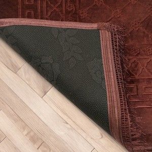  Soft Yumuşak Peluş Seccade Koyu Kahve 80 x 120 cm - 1100 gr