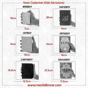  Yasin Kitabı 10 Adet Şantuk Kumaş (Çanta Boy 12×16, 128 Sayfa) Yeşil
