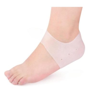 Silikon Topuk Çorabı Beyaz Renk