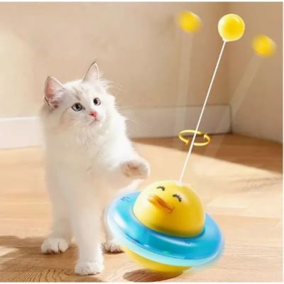  UFO Şekilli Ördek Kedi Oyuncağı