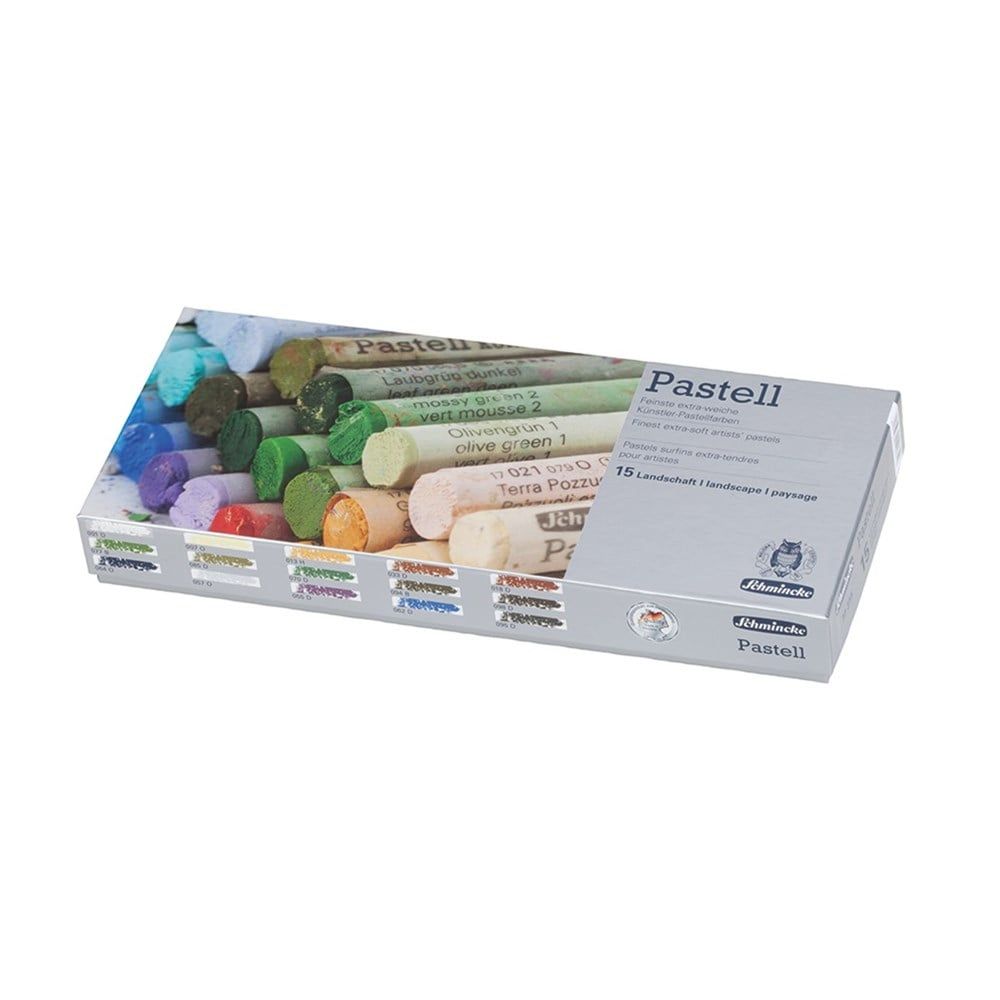 77315097 cardboard set, 15 pastels, landscape