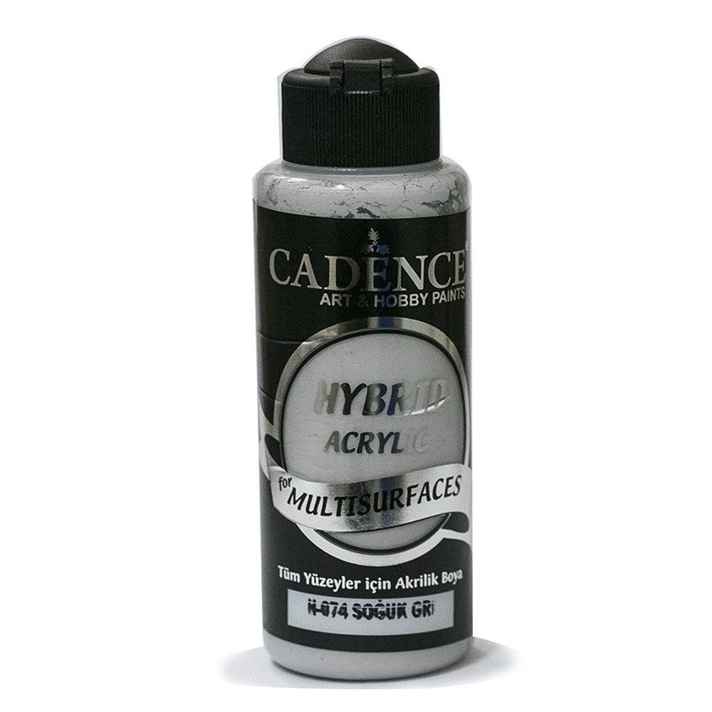 Cadence Akrilik Boya 120ml H-074 Soğuk Gri