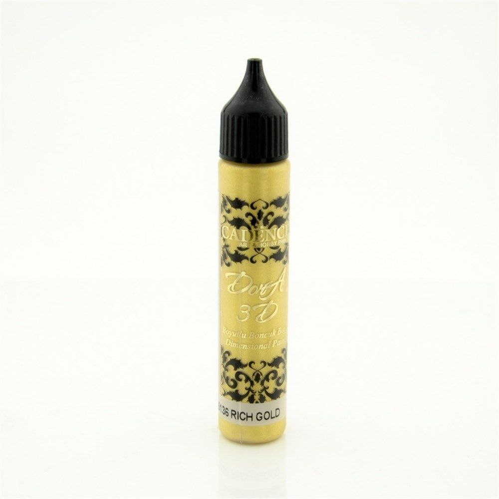  Cadence Boyutlu 3D Dora Boncuk Boya H003 5136 Rich Gold