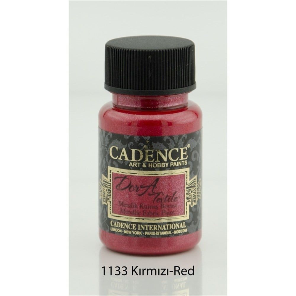  Cadence Dora Metalik Boya 50ml 133 Red