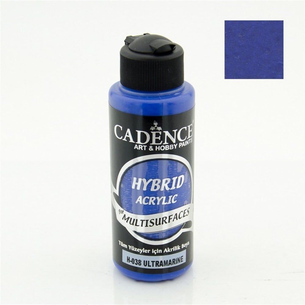 Cadence Hybrid Multisurface Akrilik Boya 120 ml H038 Ultramarin Mavi