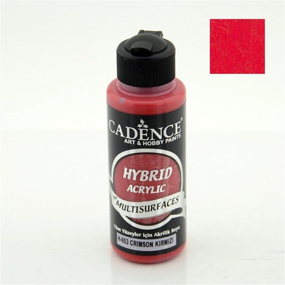 Cadence Hybrid Multisurface Akrilik Boya 120 ml H053 Crimson Kırmızı