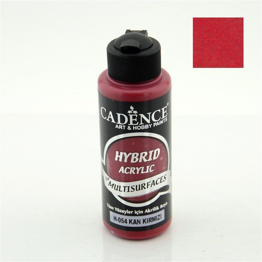 Cadence Hybrid Multisurface Akrilik Boya 120 ml H054 Kan Kırmızı
