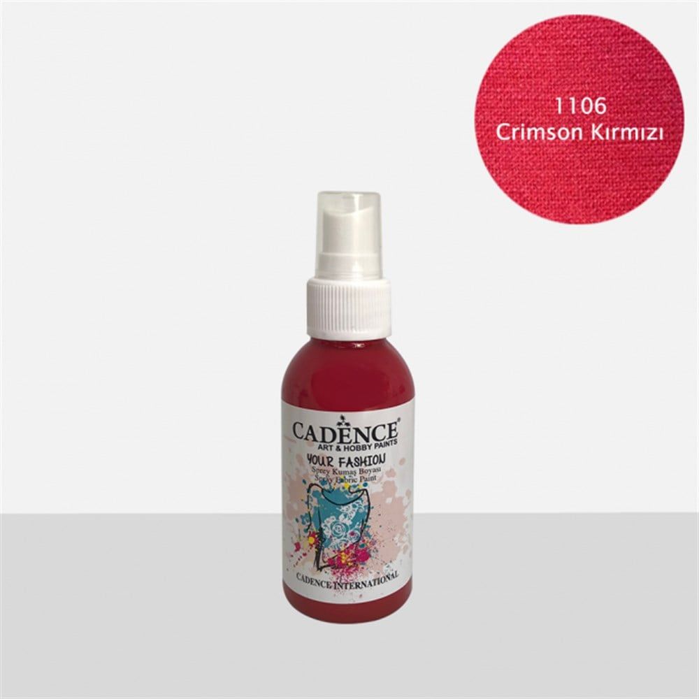 Cadence Sprey Kumaş Boyası 100 ml Crimson Red 1106