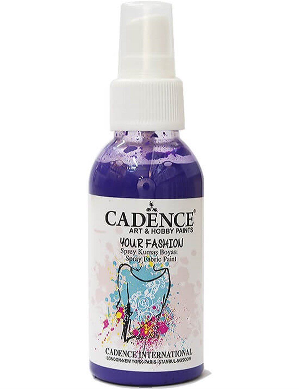 Cadence Sprey Kumaş Boyası 100 ml Mor 1120