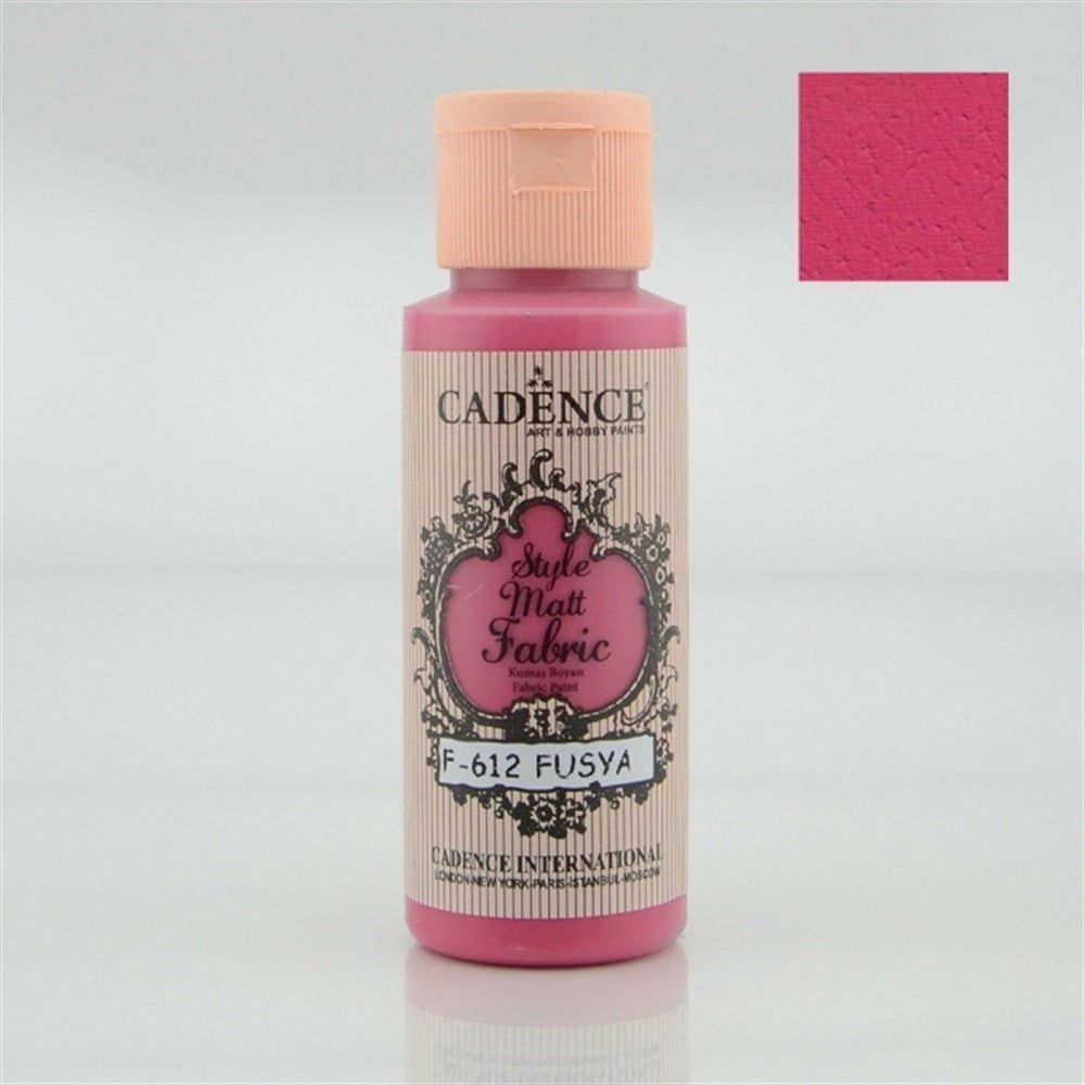  Cadence Style Matt Kumaş Boyası 59ml 612 Fuşya