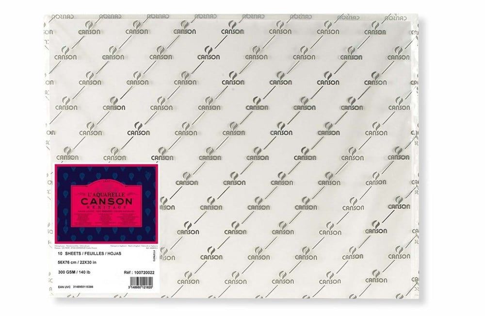 Canson Heritage Suluboya Kağıdı 300 Gr 56X76 cm Sıcak Baskı