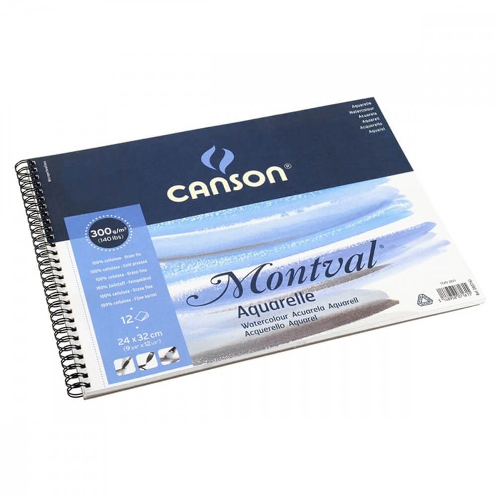 Canson Montval 24X32 300G 12S Spralli