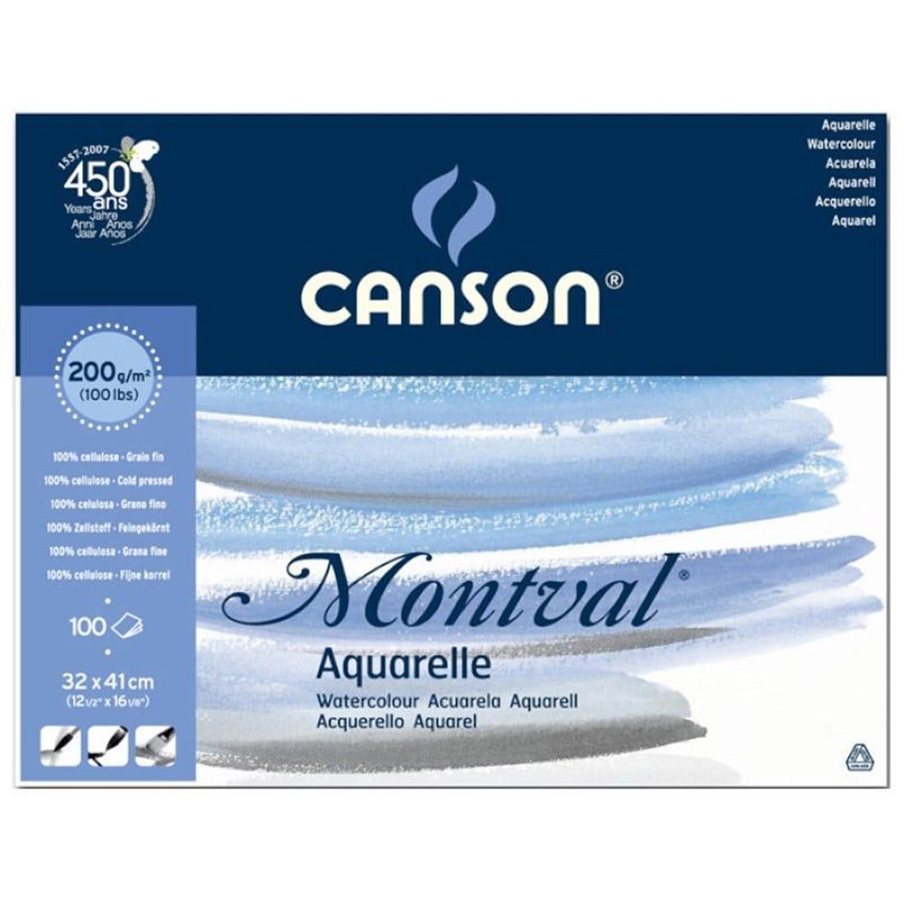  Canson Montval Suluboya Blok 200gr 32x41cm 100 Yaprak