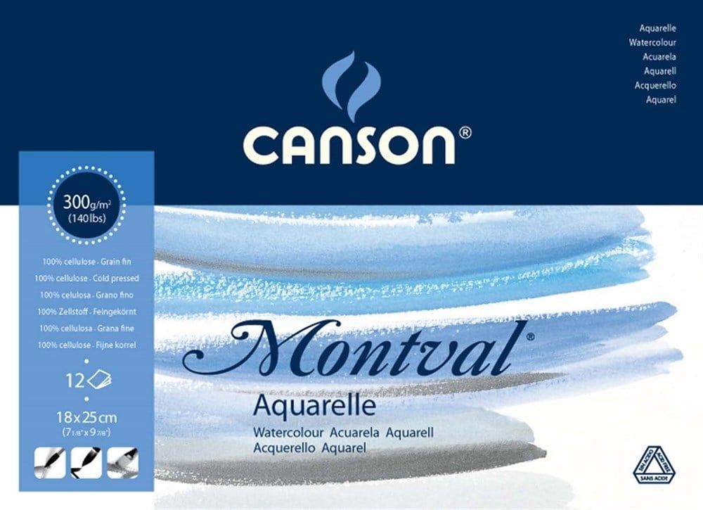  Canson Suluboya B. 18*25 Montval 300 Gr.