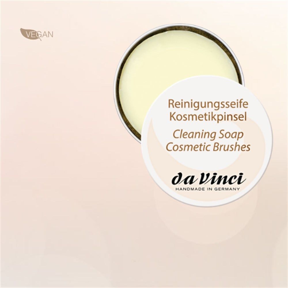  Da Vinci 4834 Seri Small Cleaning Soap For Cosmetic Brushes in Metal Box