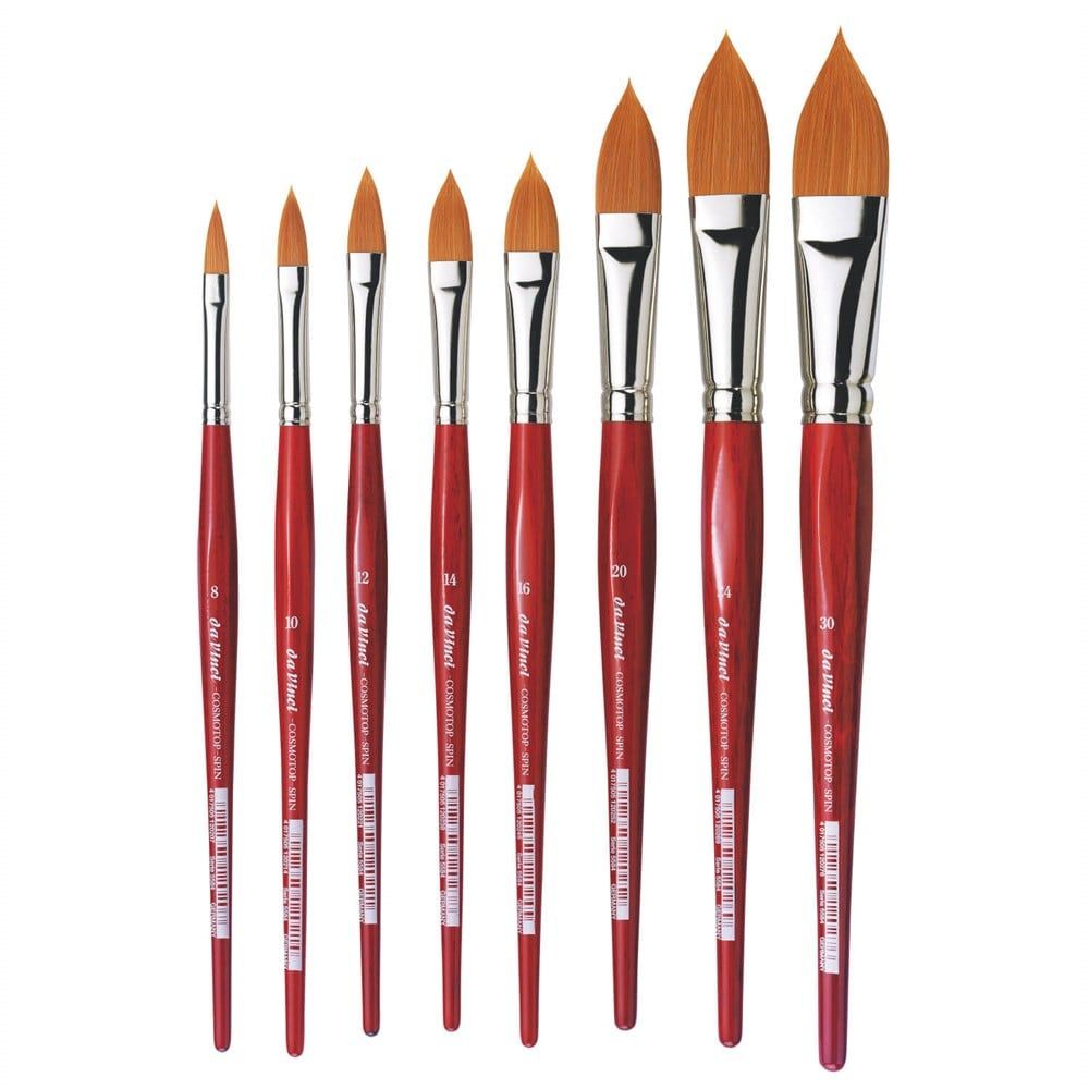 Da Vinci Cosmotop Spin Sentetik Oval Sulu Boya Fırçası Seri 5584 No:14