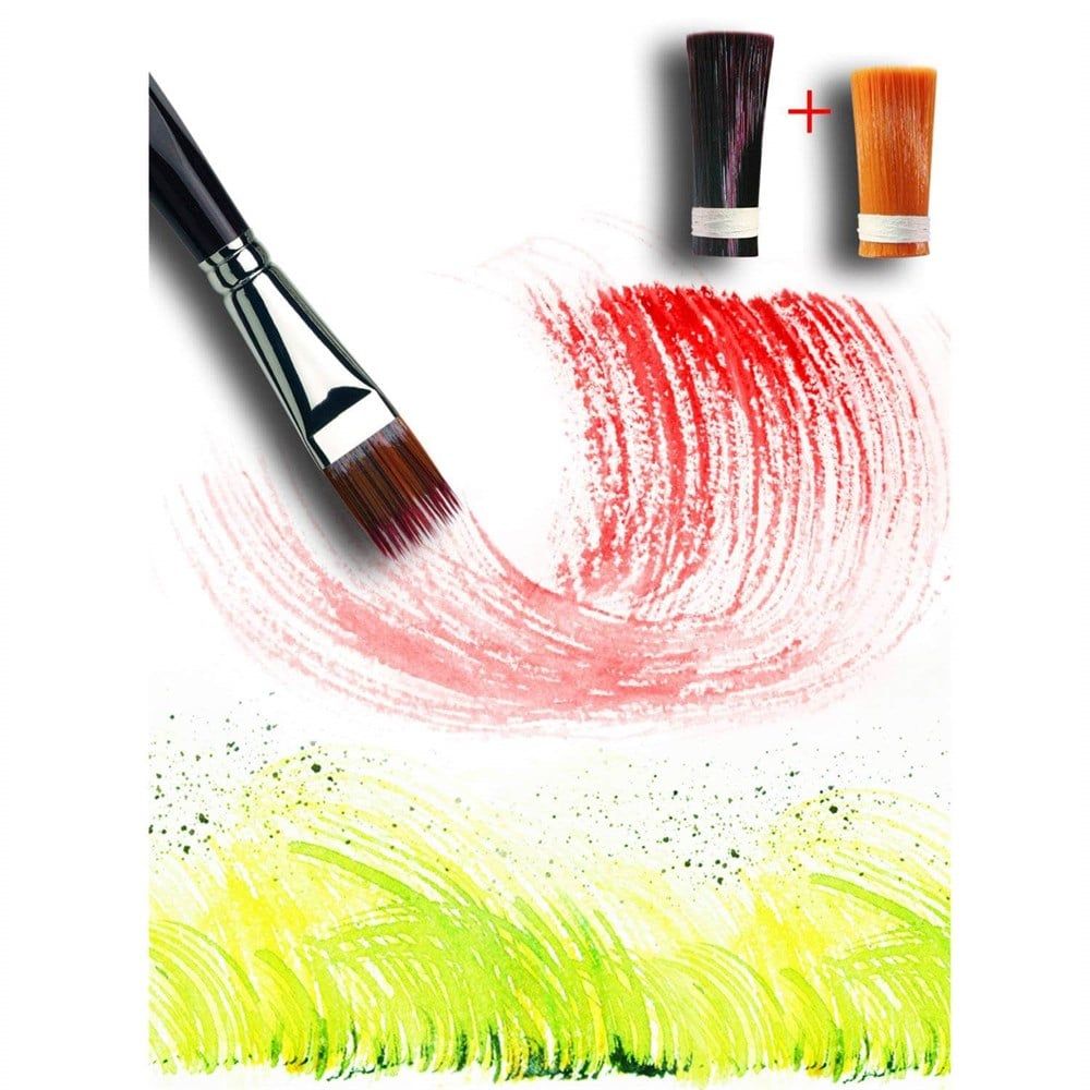 Da Vinci Vario Tip Sentetik Düz Uçlu Sulu Boya Ve Hobi Craft Fırçası Seri 1381 No:8