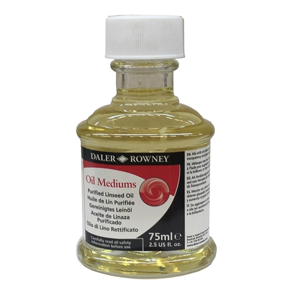 Daler Rowney Purified Linseed Oil 75ml.