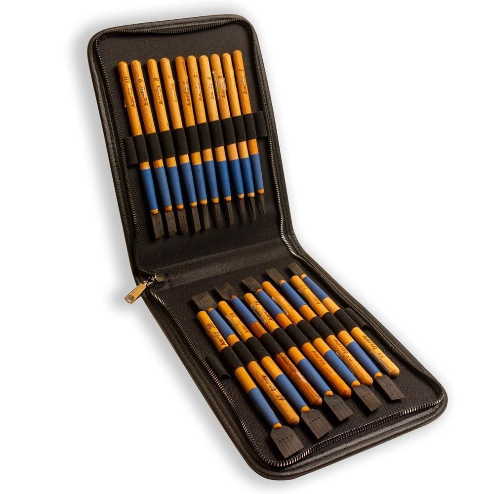 Karin Abanoz Ağacı Kalem Seti Çantalı (1 mm - 20 mm)