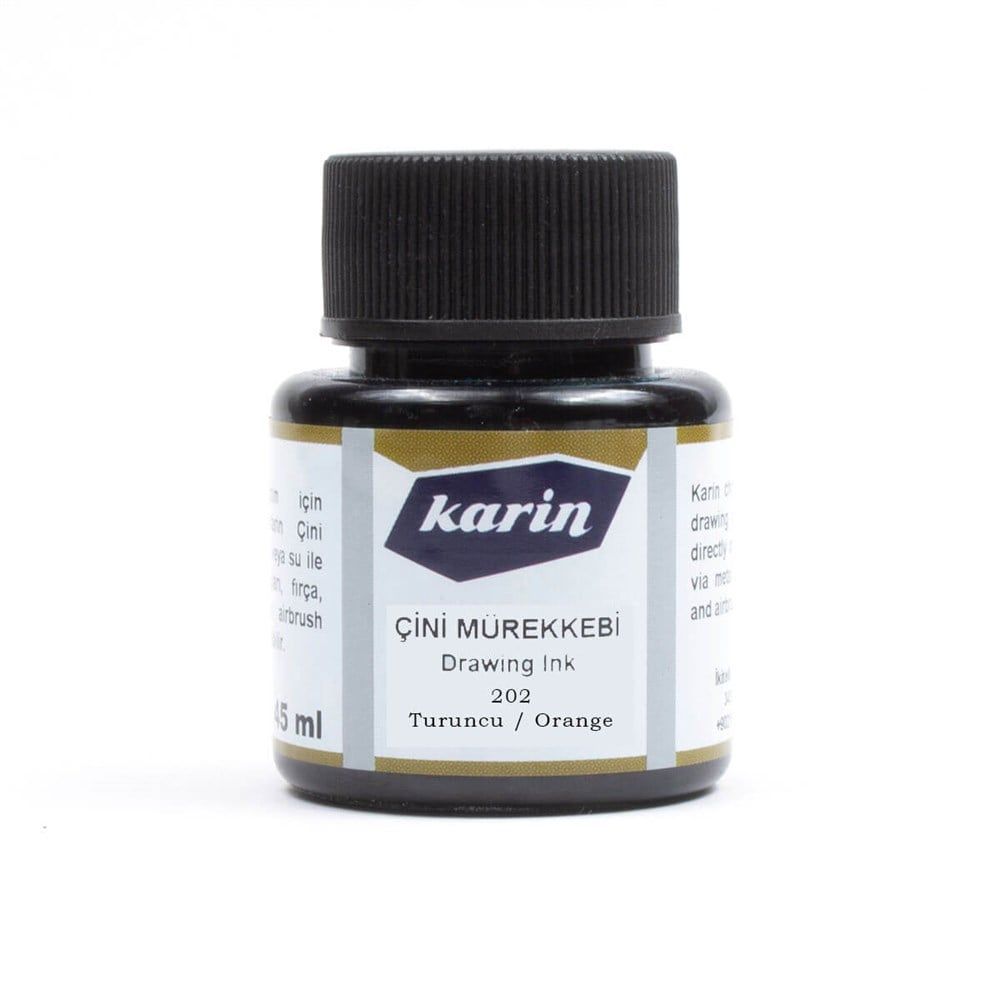  Karin Çini Mürekkebi Turuncu 45 ml