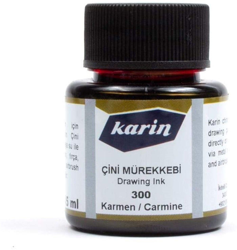  Karin Çini Mürekkebi Karmen Kırmızı 45 ml