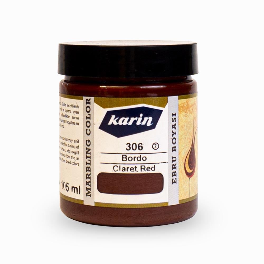 Karin Ebru Boyası 306 Bordo 105 ml