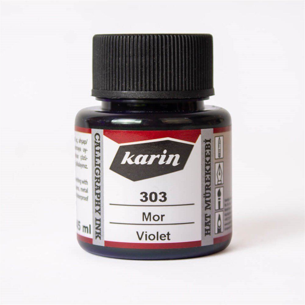  Karin Hat Mürekkebi 303 Mor 45 ml