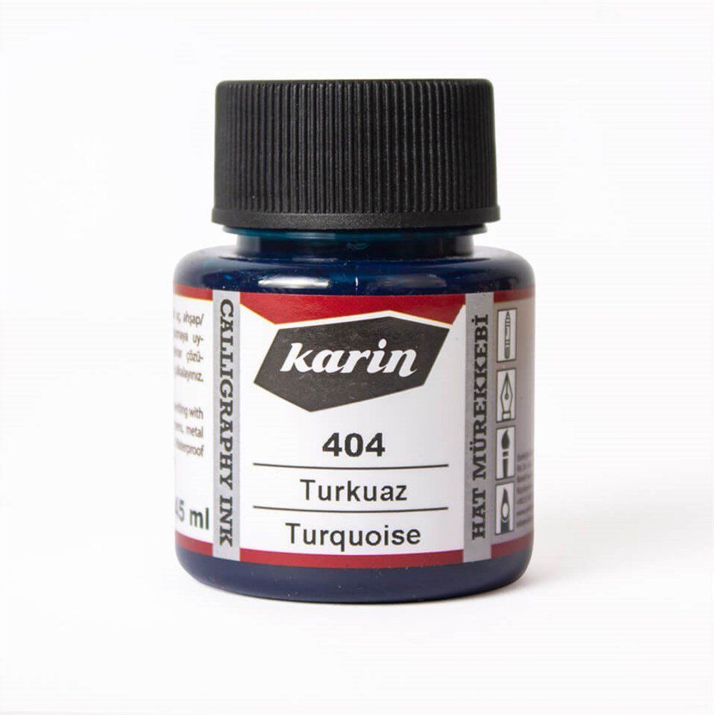 Karin Hat Mürekkebi 404 Turkuaz 45 ml